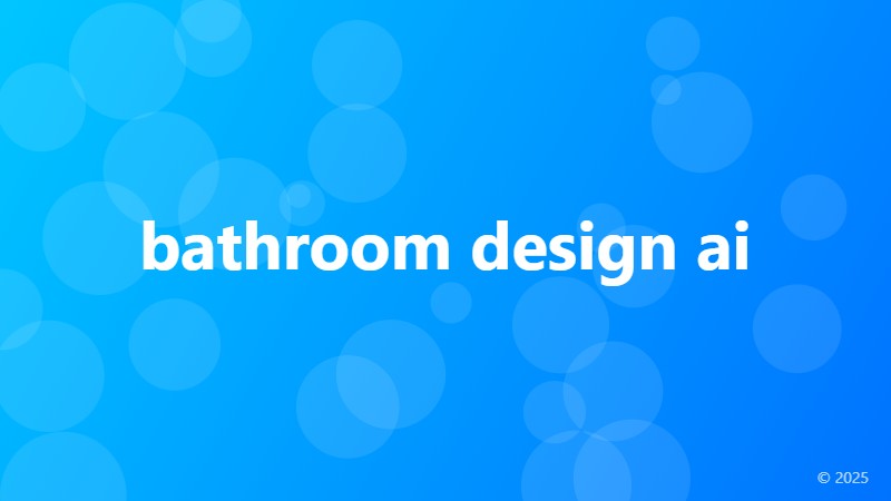 bathroom design ai