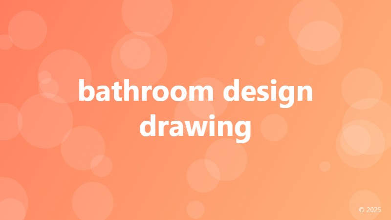 bathroom design drawing