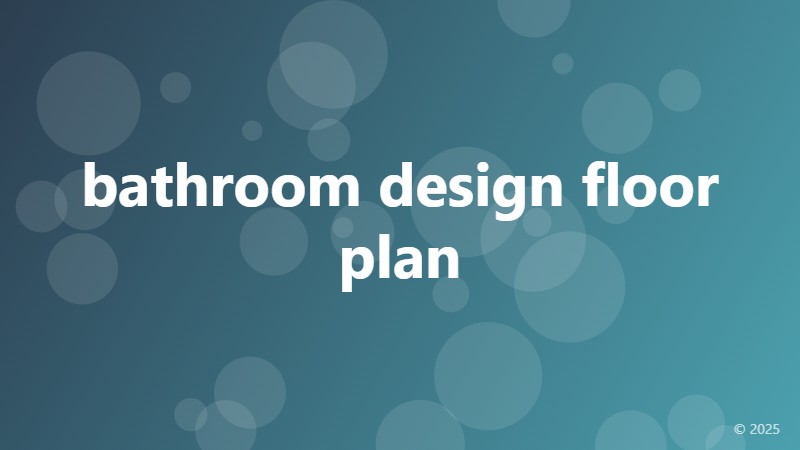 bathroom design floor plan