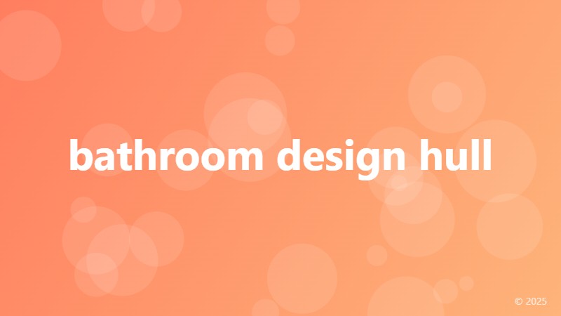 bathroom design hull