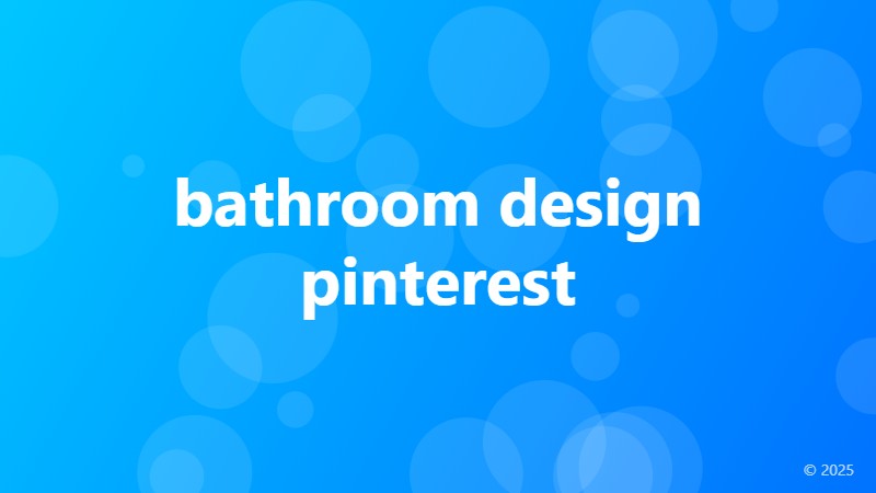 bathroom design pinterest