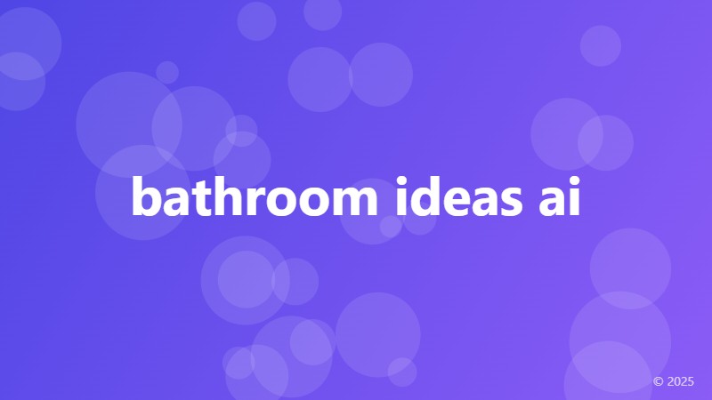 bathroom ideas ai