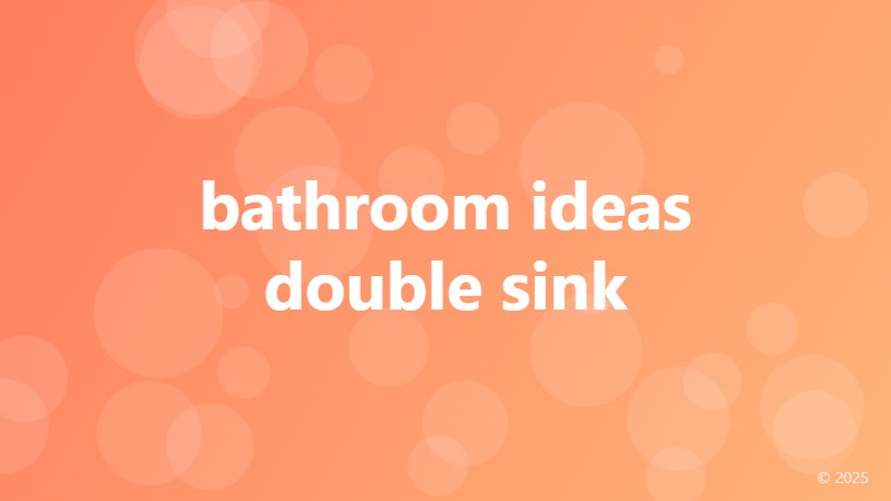 bathroom ideas double sink