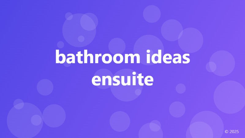 bathroom ideas ensuite