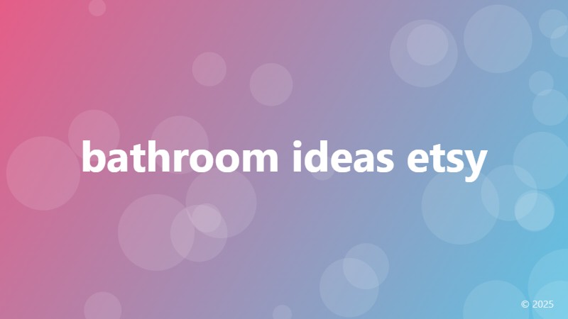 bathroom ideas etsy