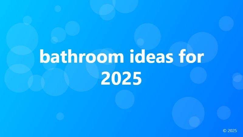 bathroom ideas for 2025