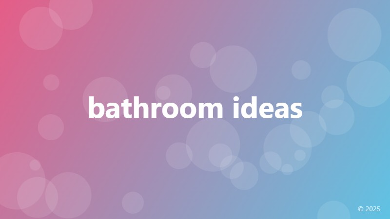 bathroom ideas