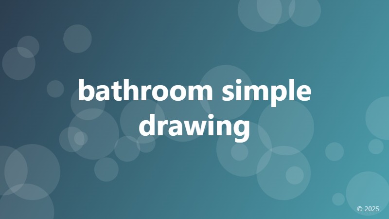 bathroom simple drawing