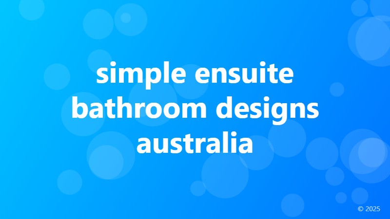 simple ensuite bathroom designs australia